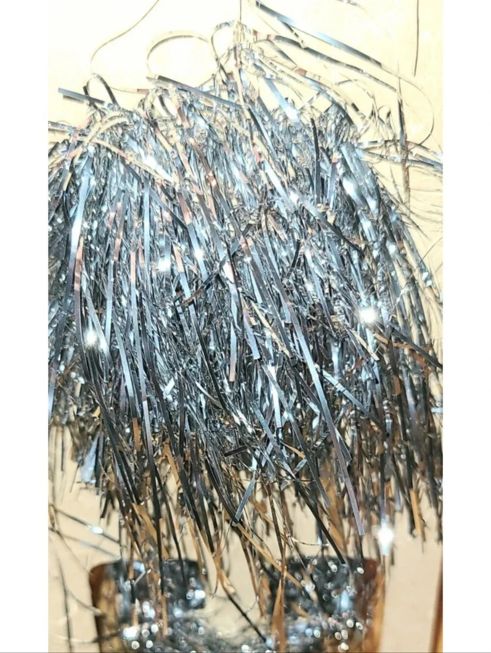 Tinsel SILVER Foil Icicles 4 Boxes NEW NOS Vintage Christmas Tree Decoration 18